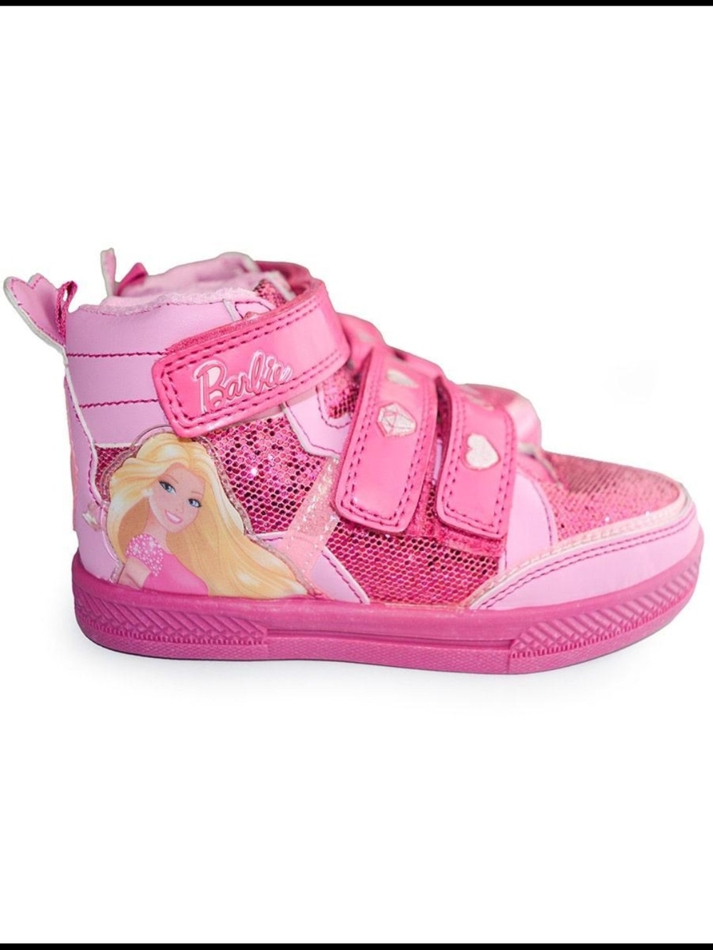 Barbie Girls' Pink High-Top Sneakers